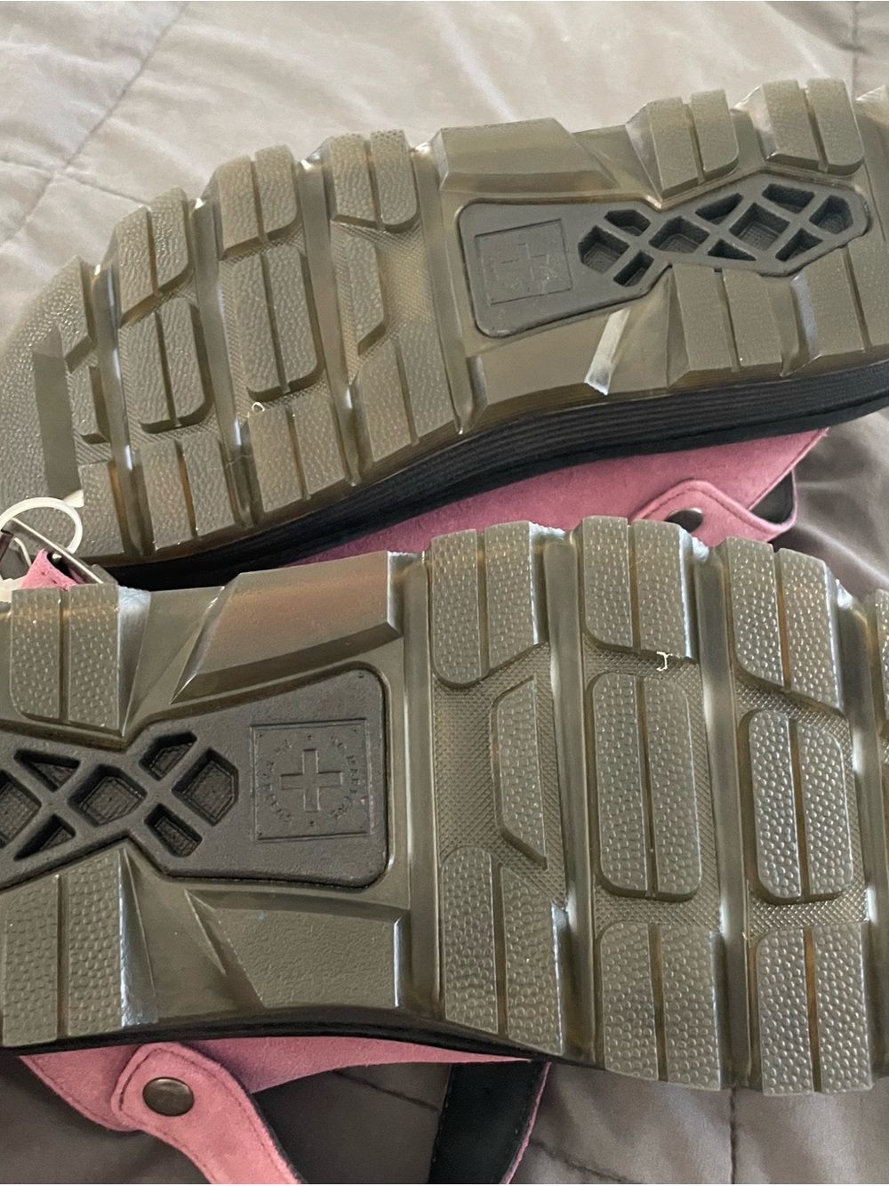 Dr. Martens Zebzag Pink Suede Mules - Picture 11 of 13